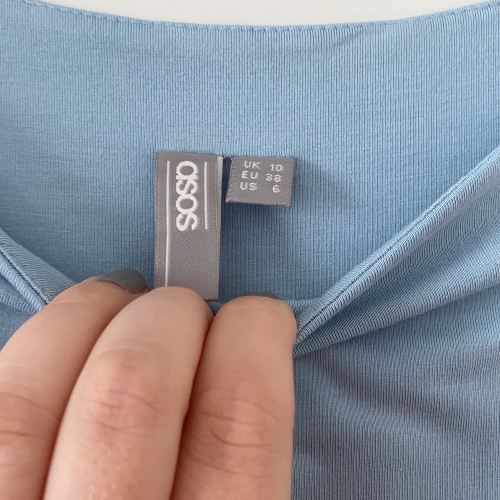 ASOS Light Blue Maternity Dress - Picture 5 of 5